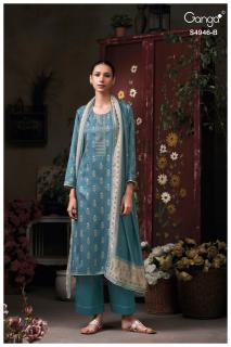 Ganga kairisha 4946 wholesale non catalog dress material manufaturar online